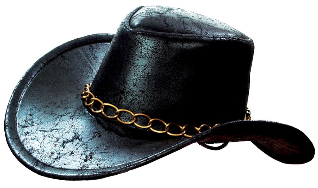 Cappello Cowboy Frusto nero - Accessori Carnevale