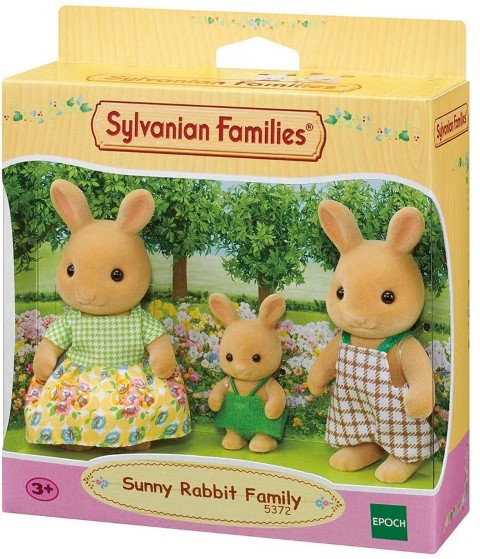 Famiglia Conigli Girasole Sylvanian Families 5372 animali vestiti