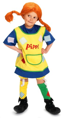 Costume Originale Pippi Calzelunghe (DELUXE) MICKI(R) 3/4 anni